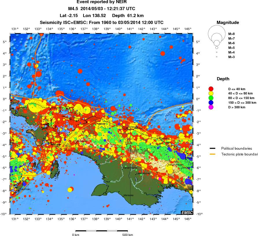 wide historical seismicity