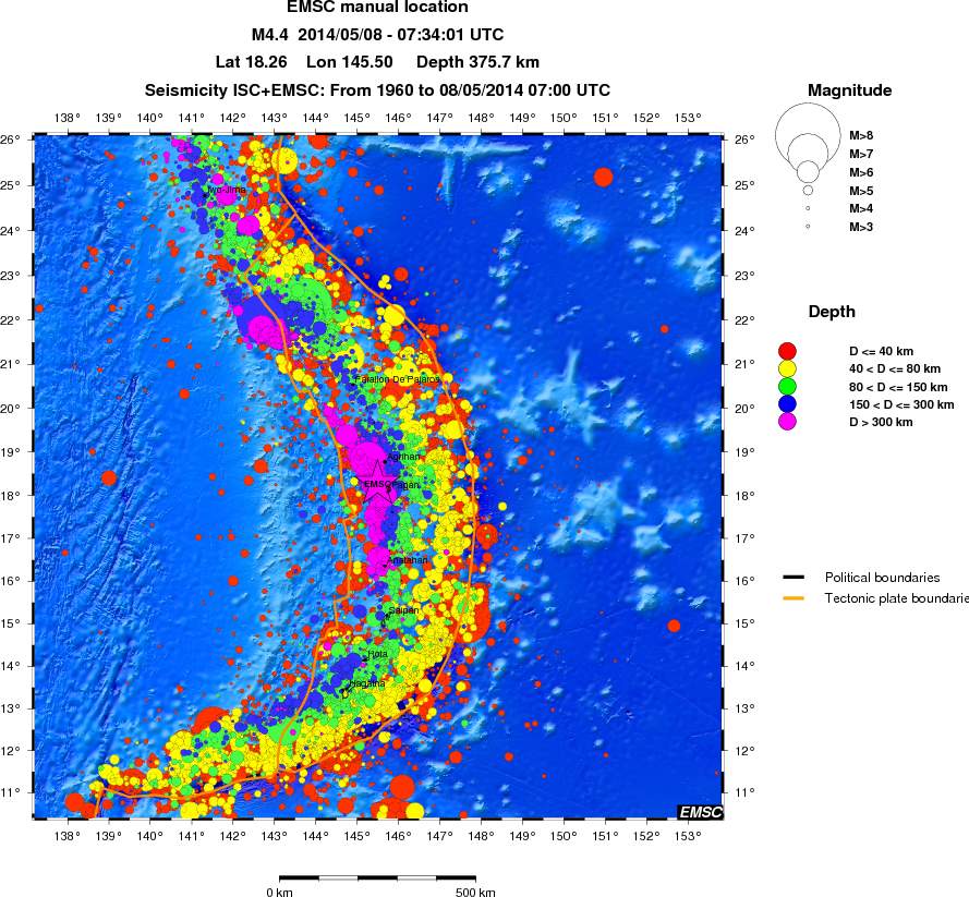 wide historical seismicity