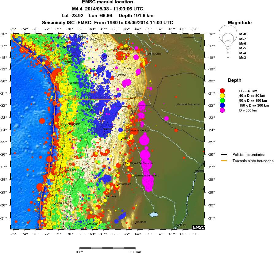 wide historical seismicity