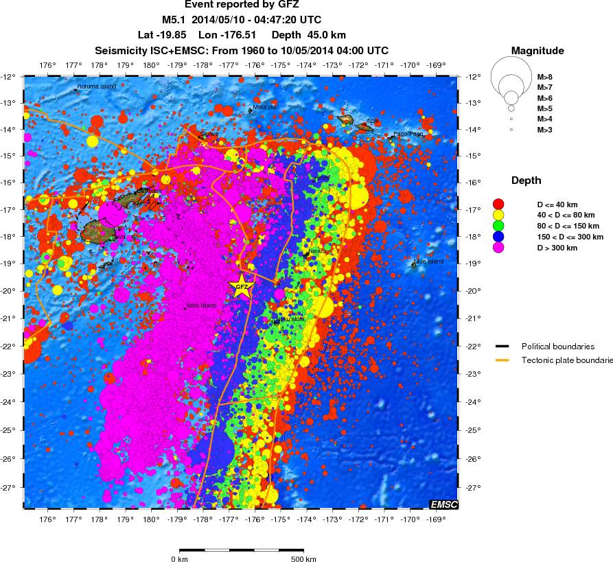 wide historical seismicity