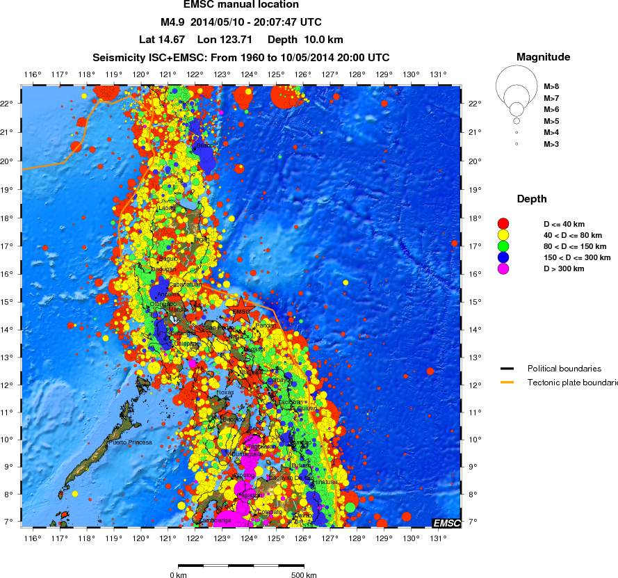 wide historical seismicity