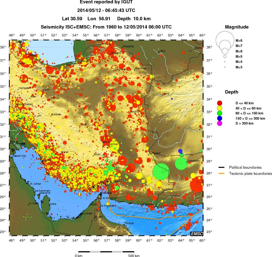 wide historical seismicity