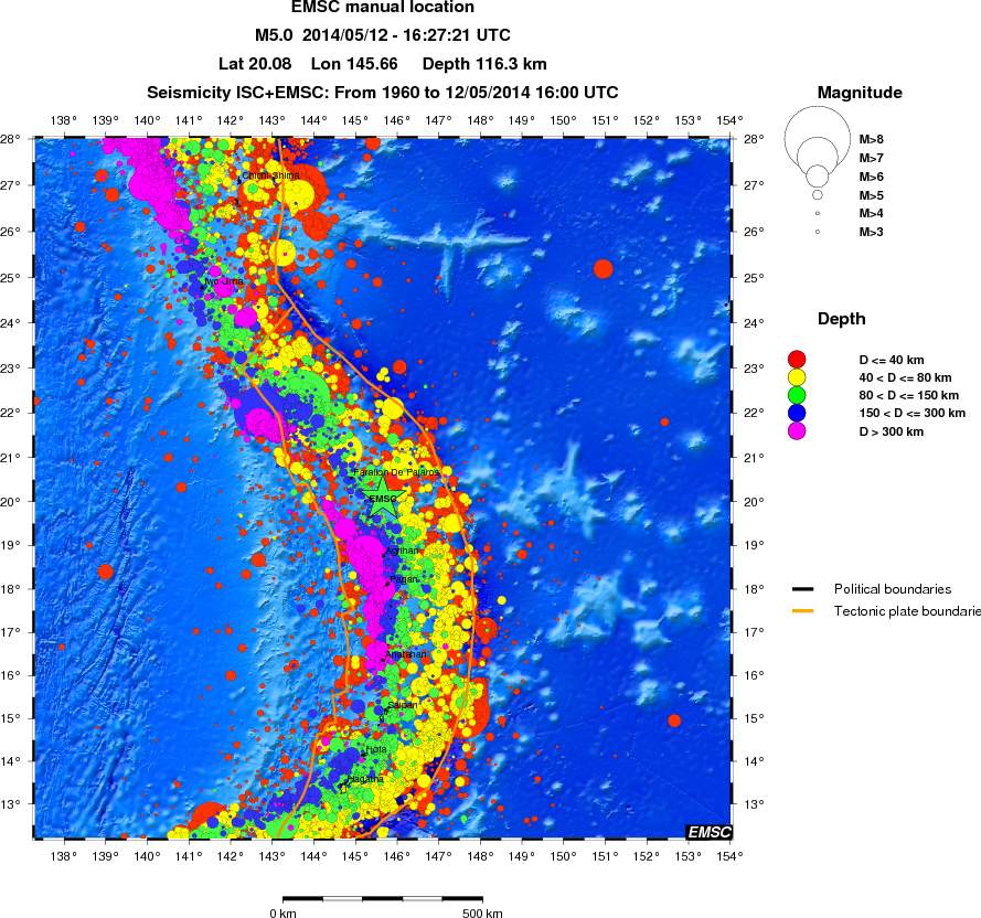 wide historical seismicity