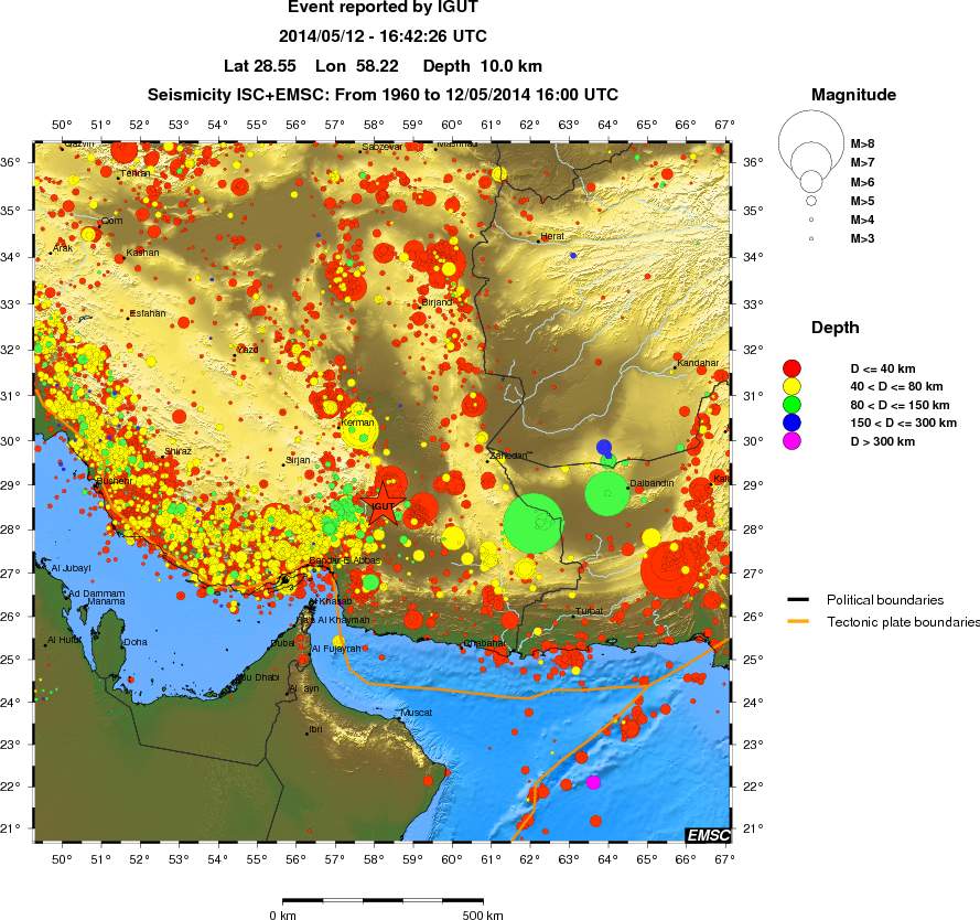 wide historical seismicity