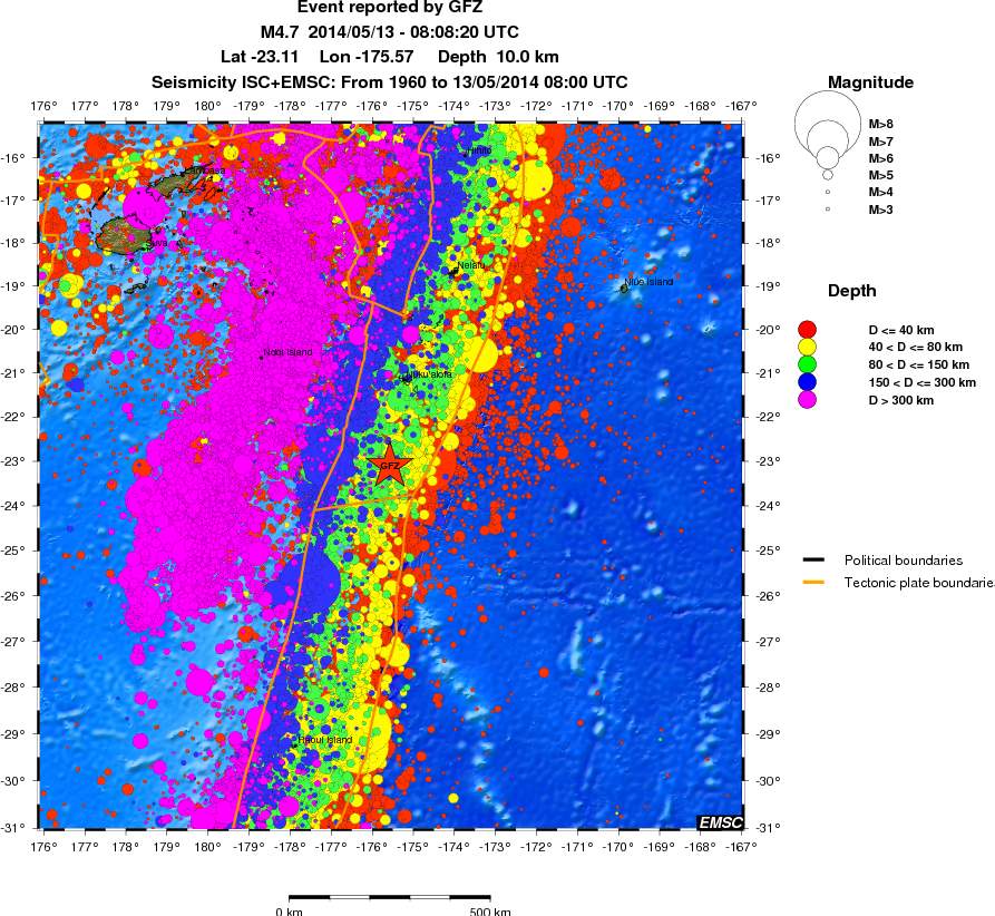 wide historical seismicity