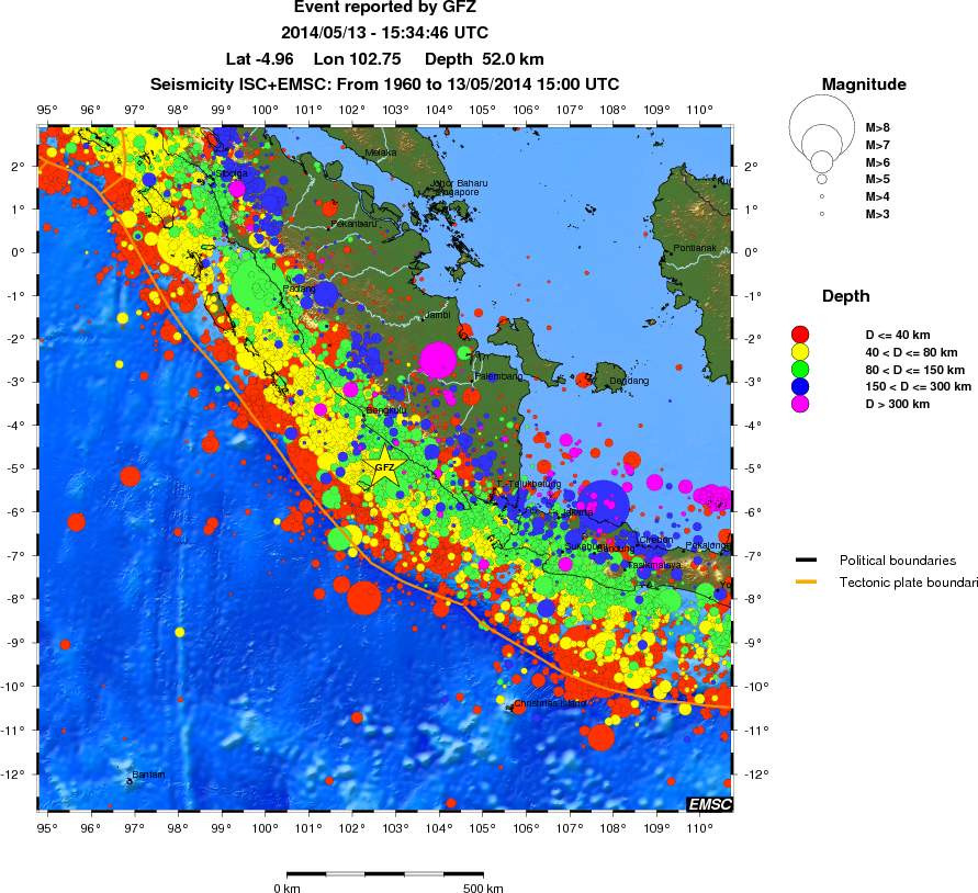 wide historical seismicity