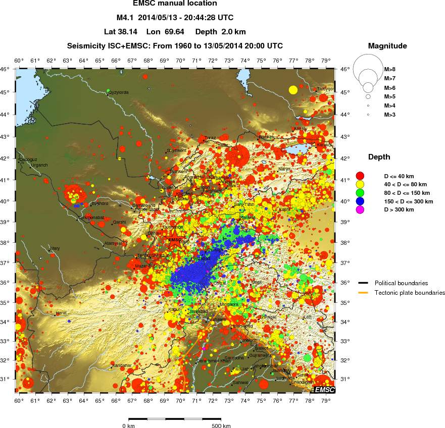 wide historical seismicity