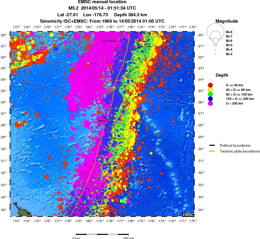 wide historical seismicity