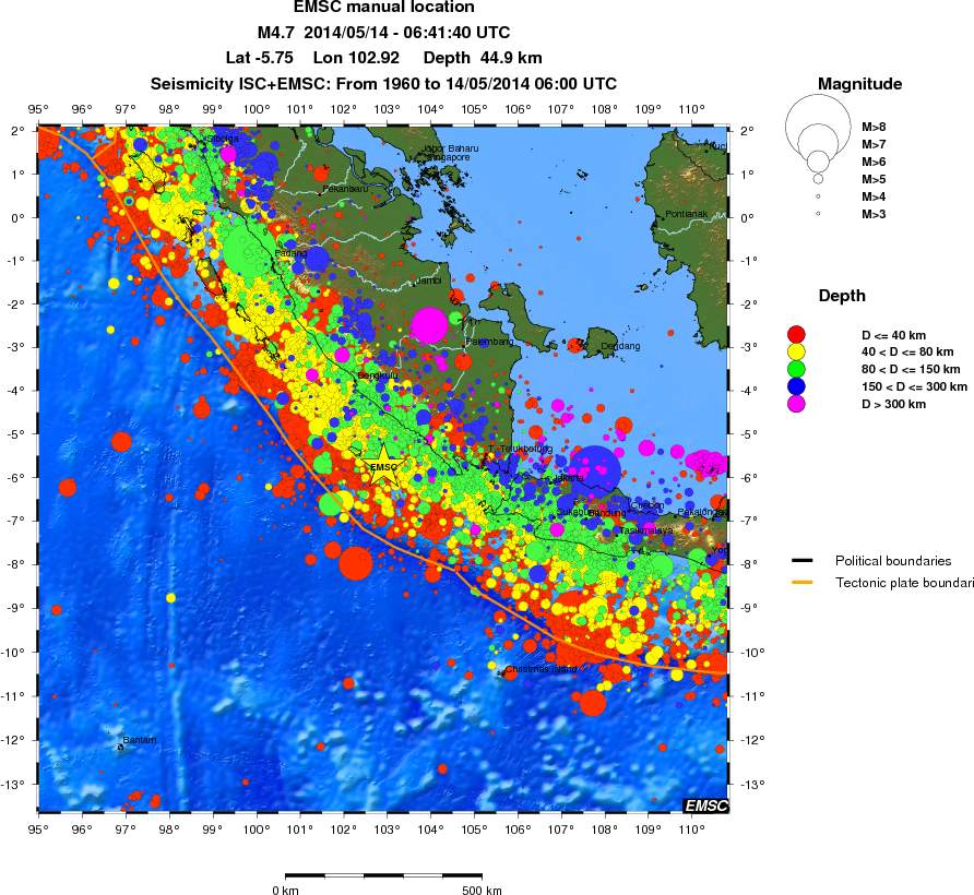 wide historical seismicity