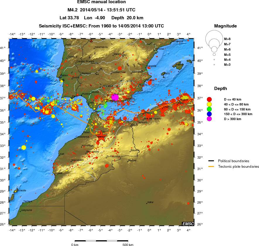 wide historical seismicity