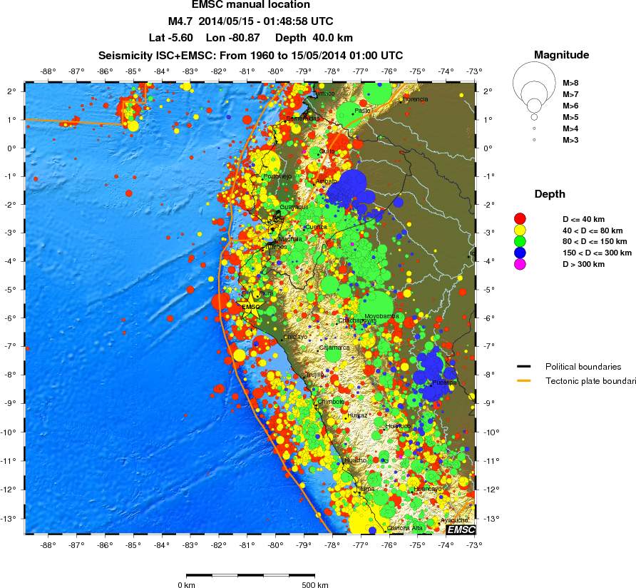wide historical seismicity