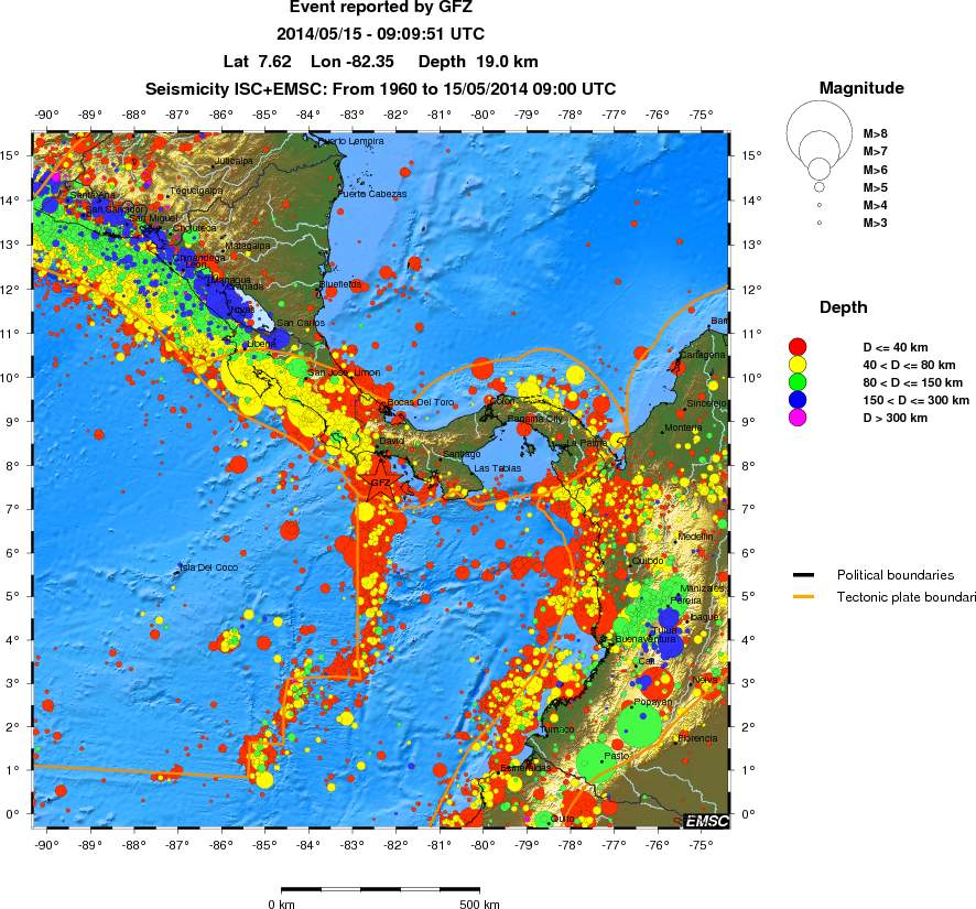 wide historical seismicity