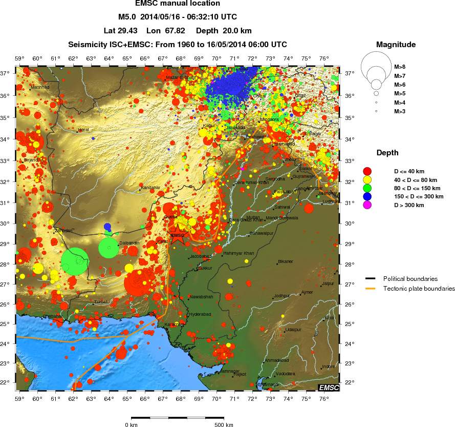 wide historical seismicity