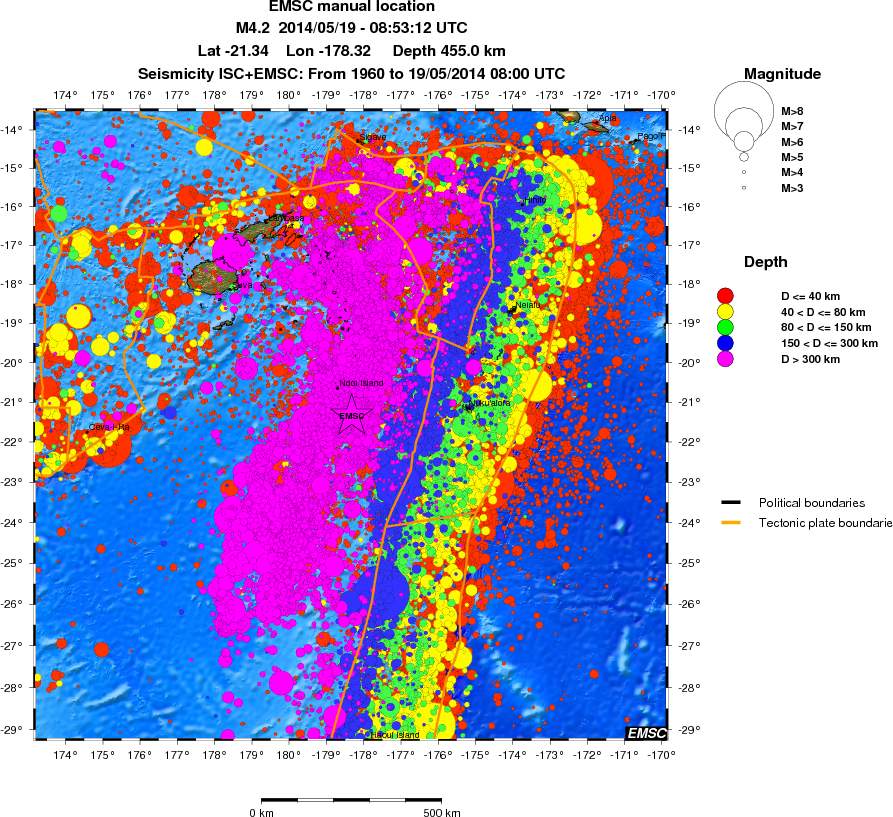 wide historical seismicity
