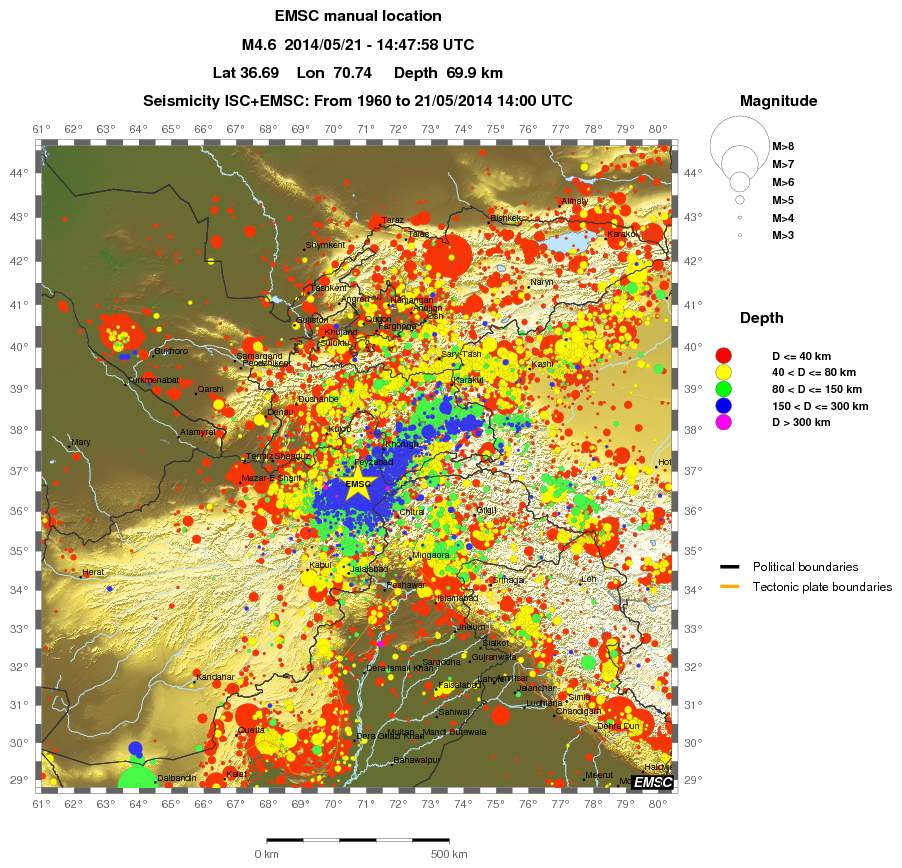 wide historical seismicity