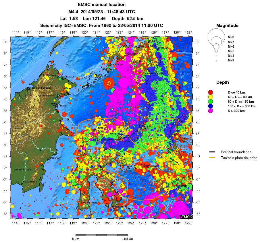 wide historical seismicity