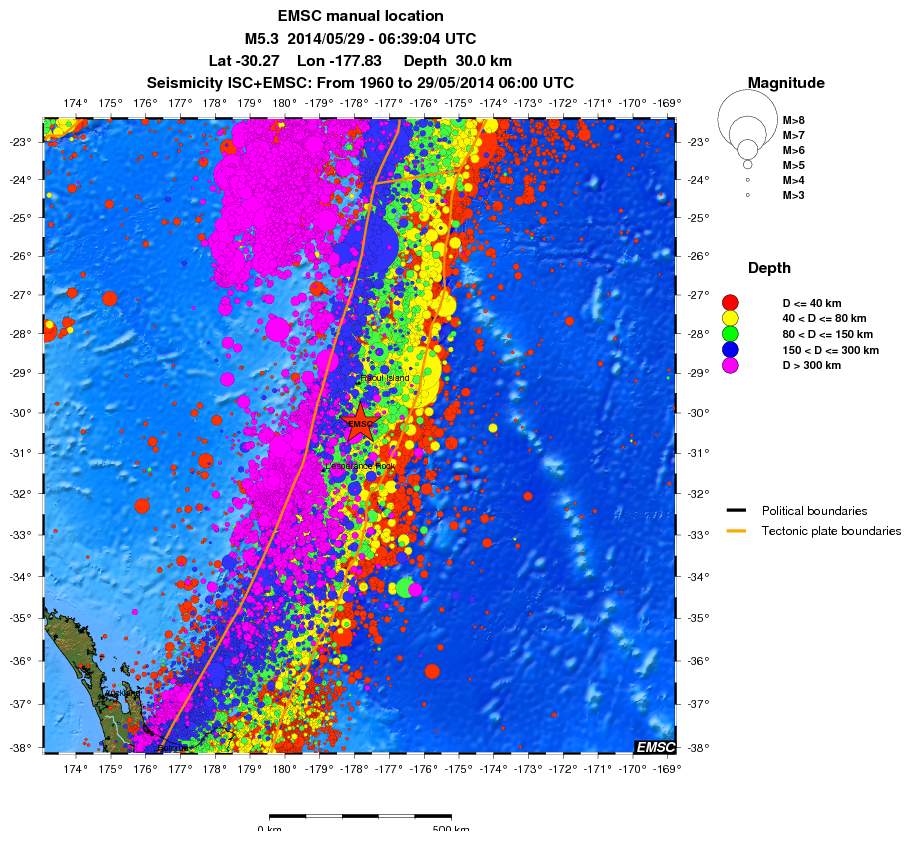 wide historical seismicity