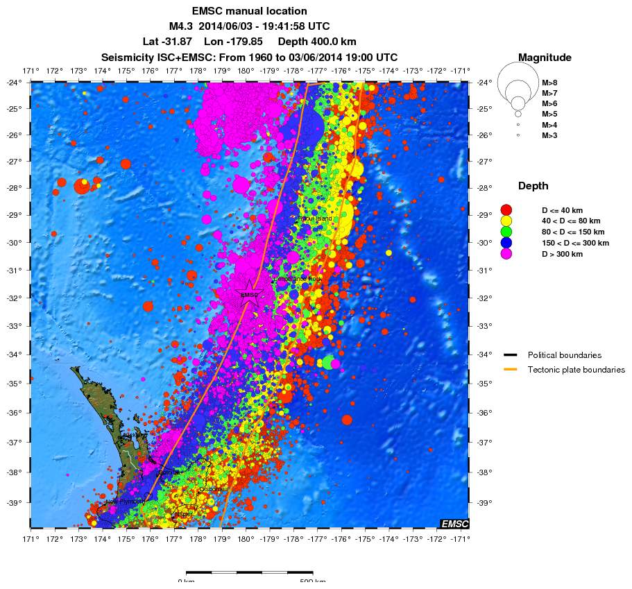 wide historical seismicity