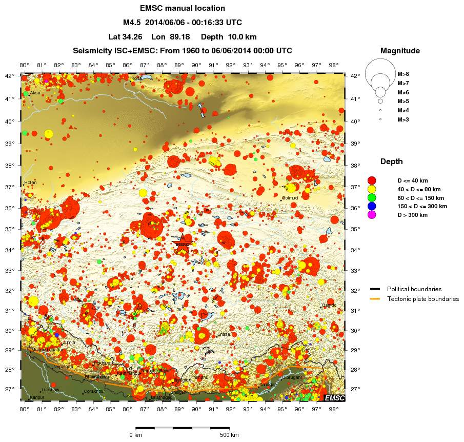 wide historical seismicity