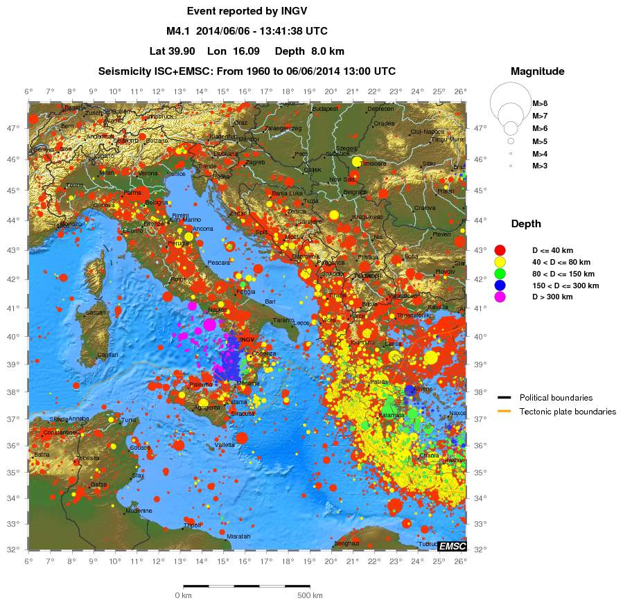 wide historical seismicity