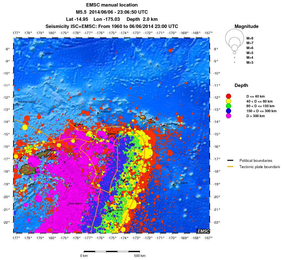 wide historical seismicity