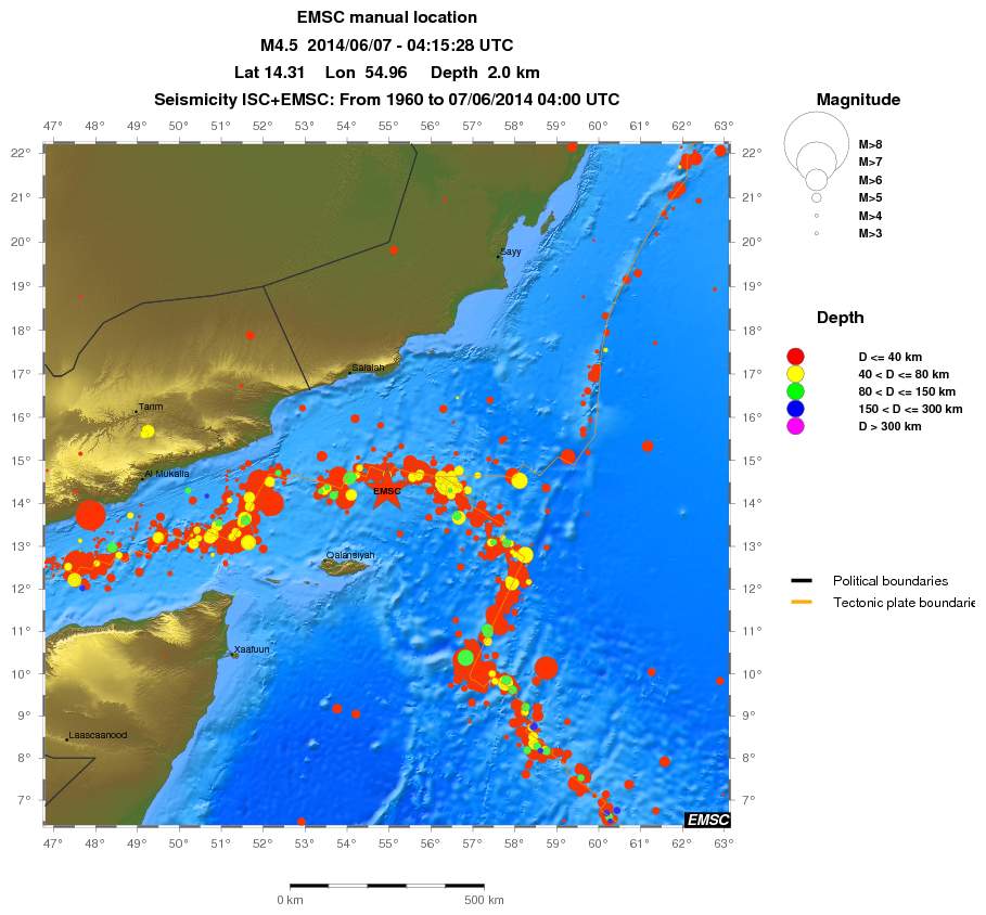 wide historical seismicity