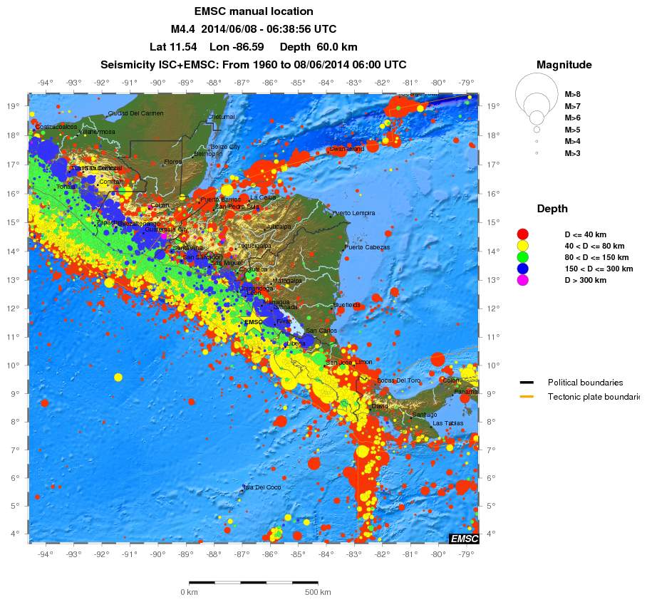 wide historical seismicity
