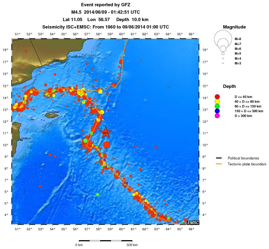 wide historical seismicity