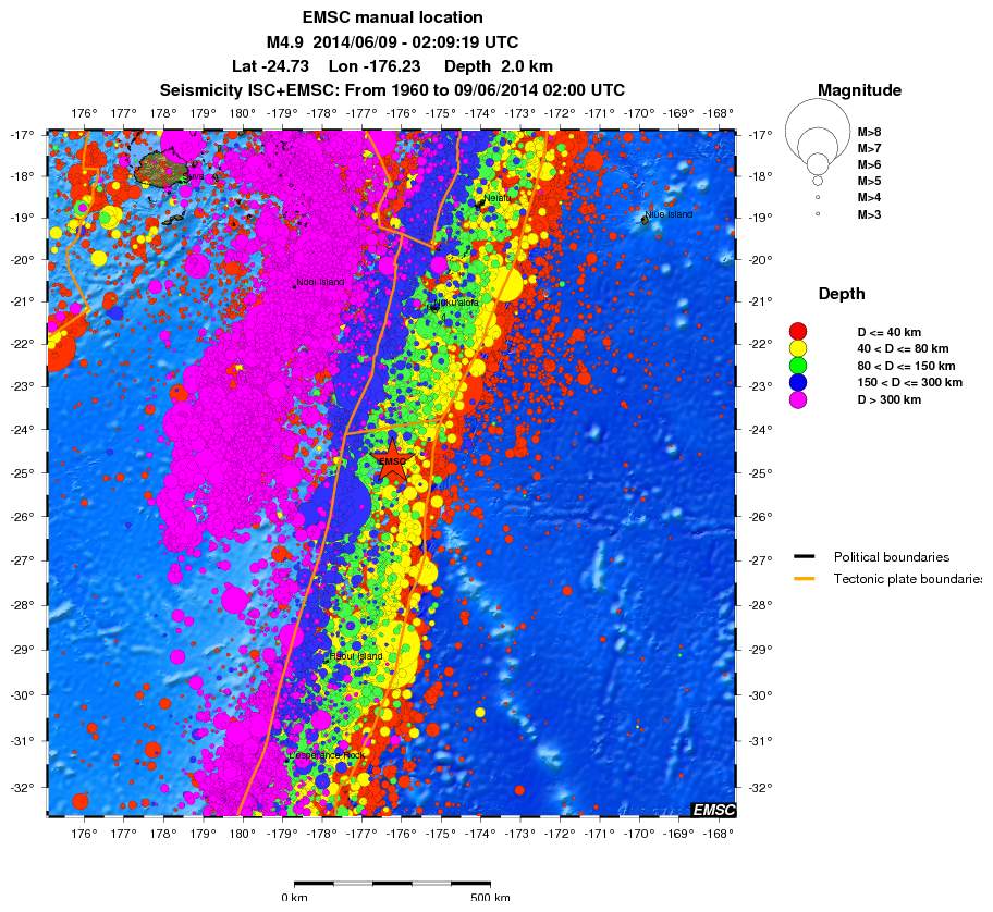 wide historical seismicity