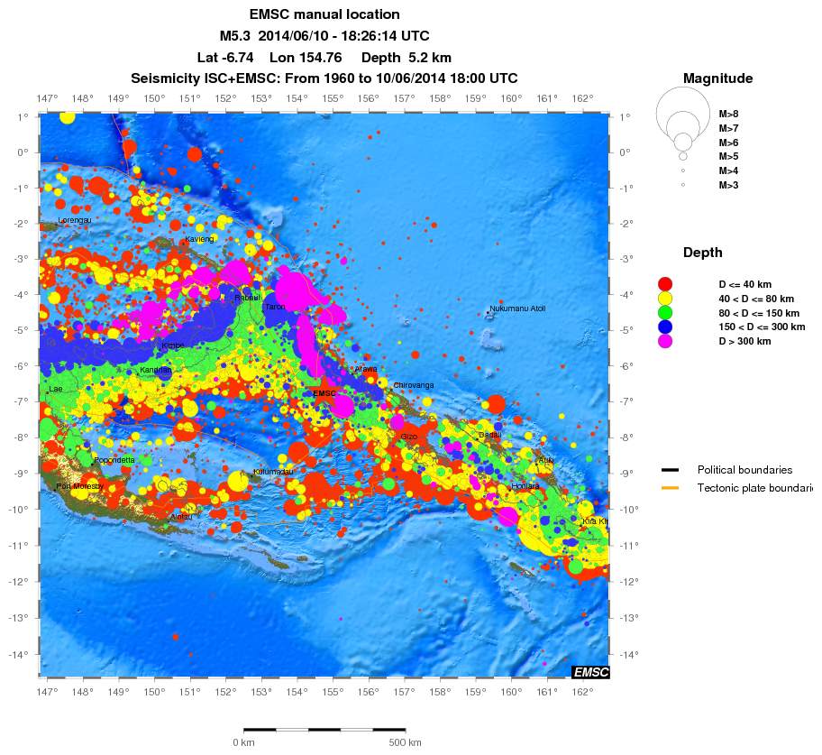 wide historical seismicity
