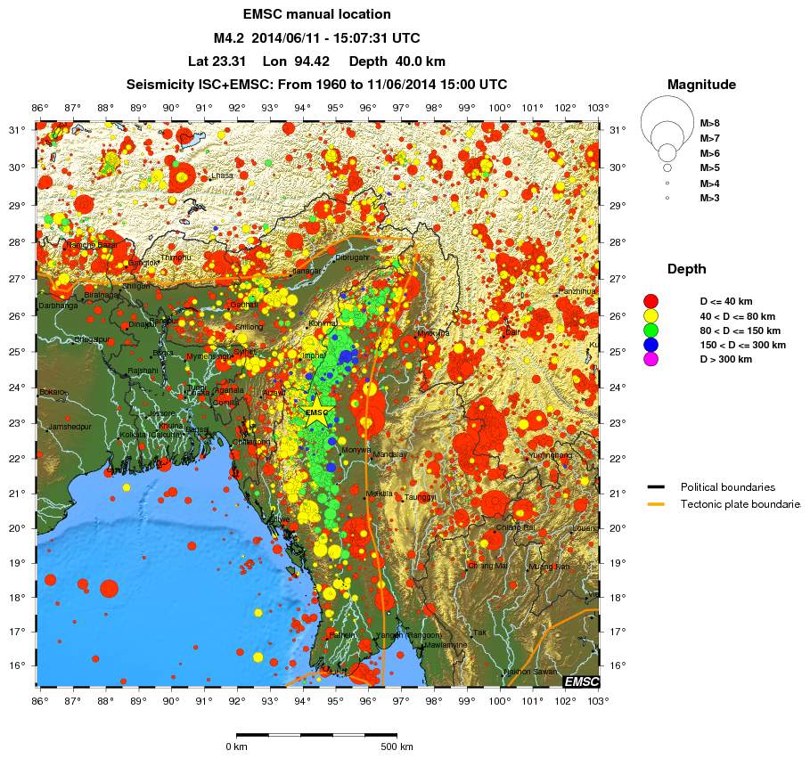 wide historical seismicity