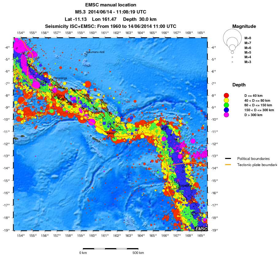 wide historical seismicity
