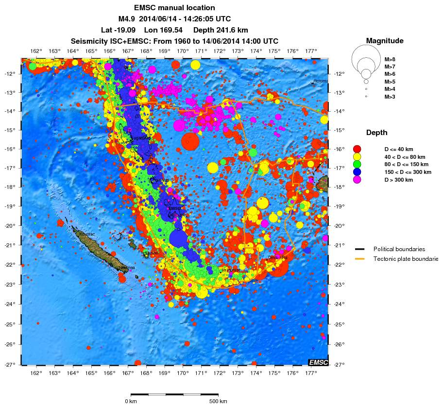 wide historical seismicity