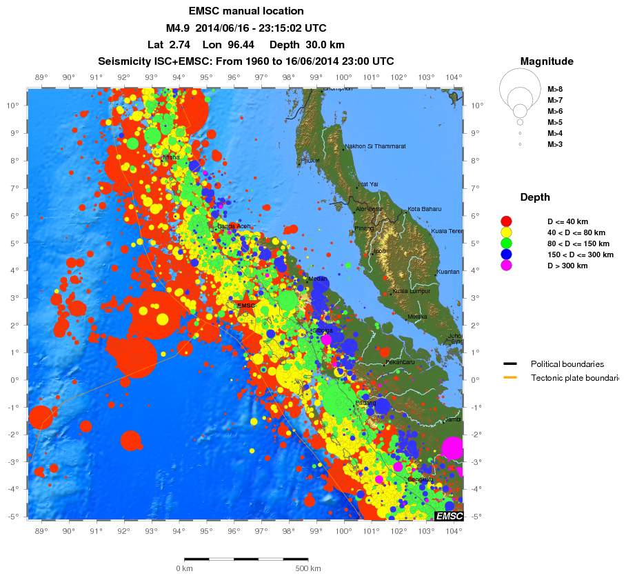 wide historical seismicity