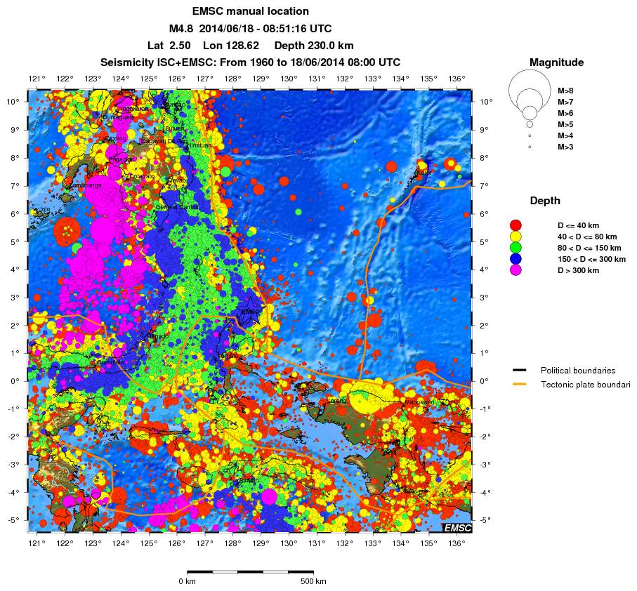 wide historical seismicity