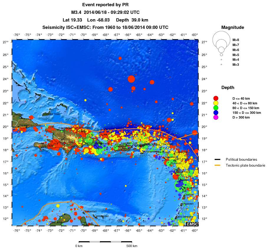 wide historical seismicity