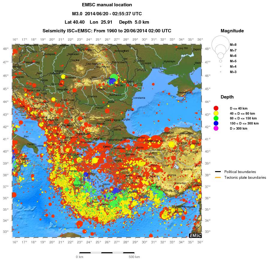 wide historical seismicity