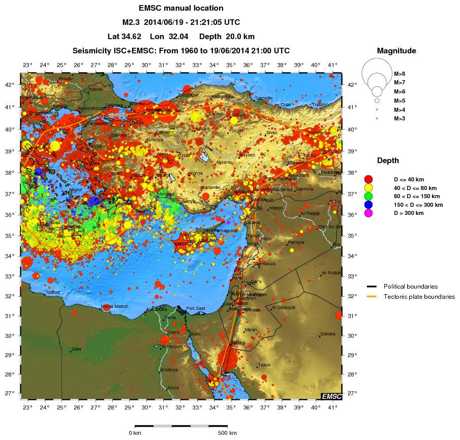 wide historical seismicity