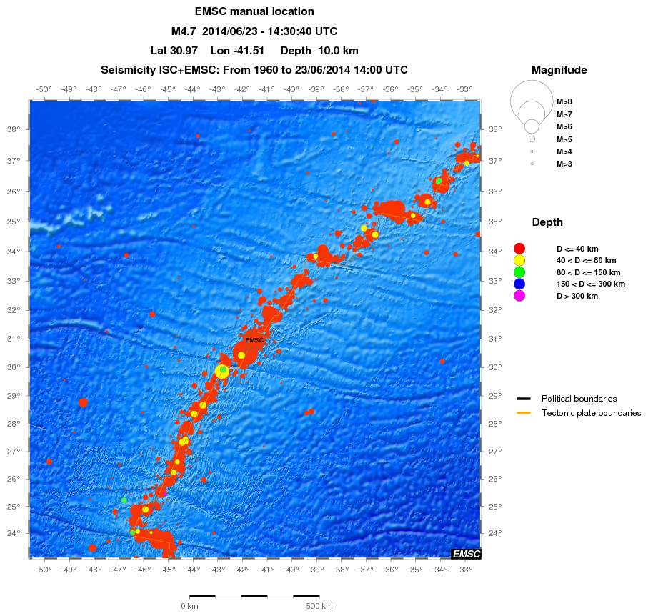 wide historical seismicity