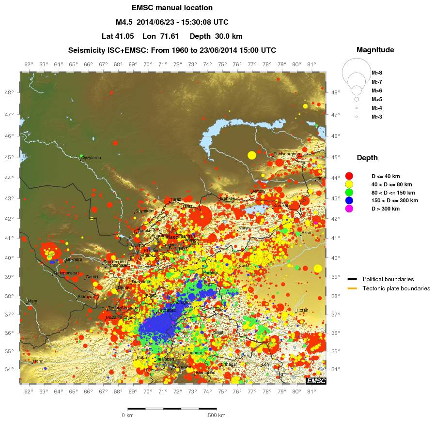 wide historical seismicity