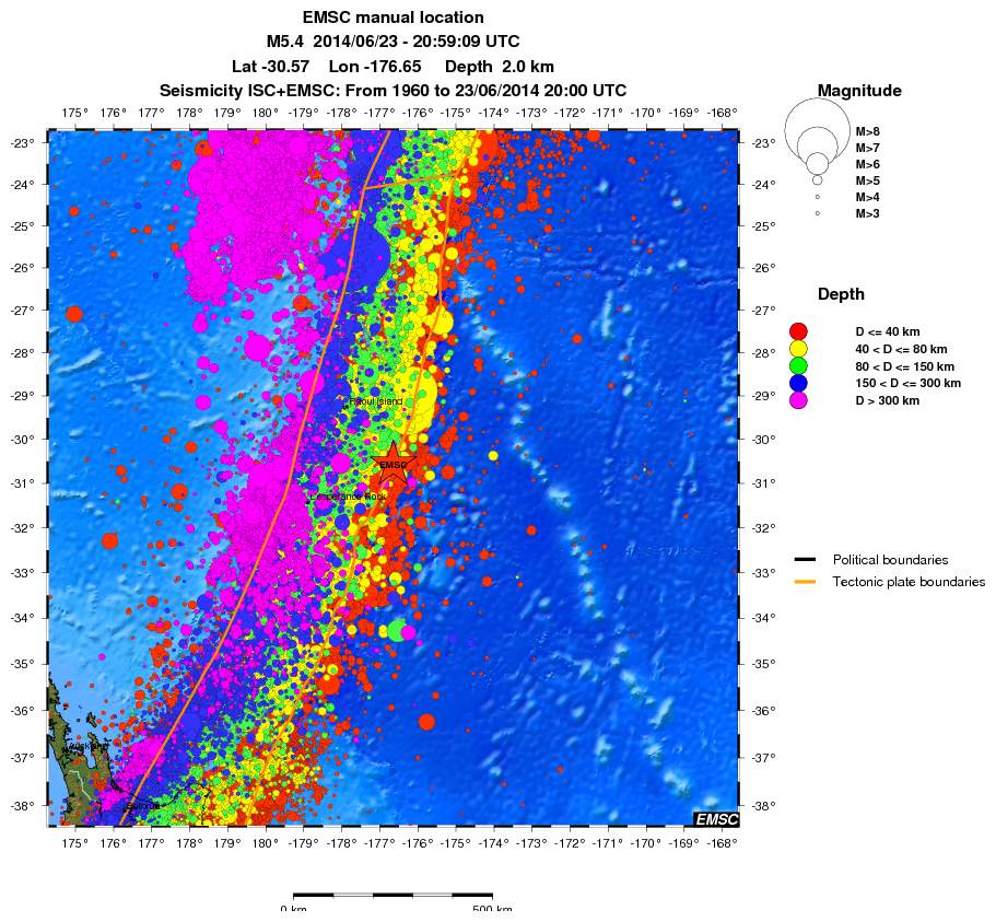 wide historical seismicity