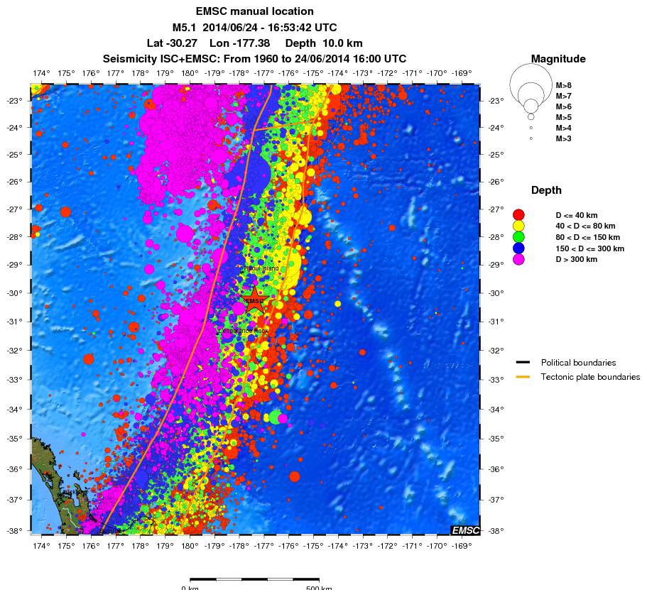wide historical seismicity