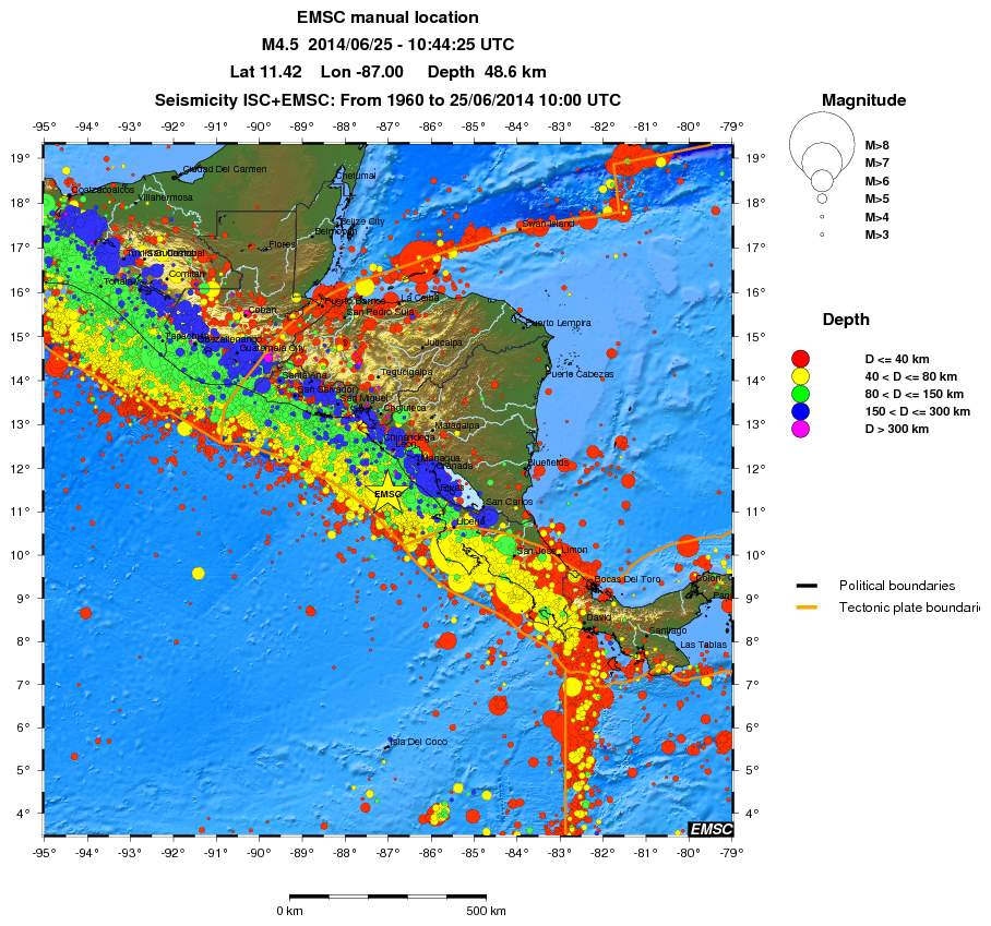 wide historical seismicity
