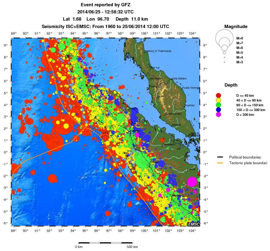 wide historical seismicity