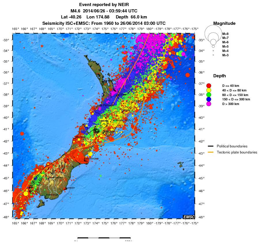 wide historical seismicity