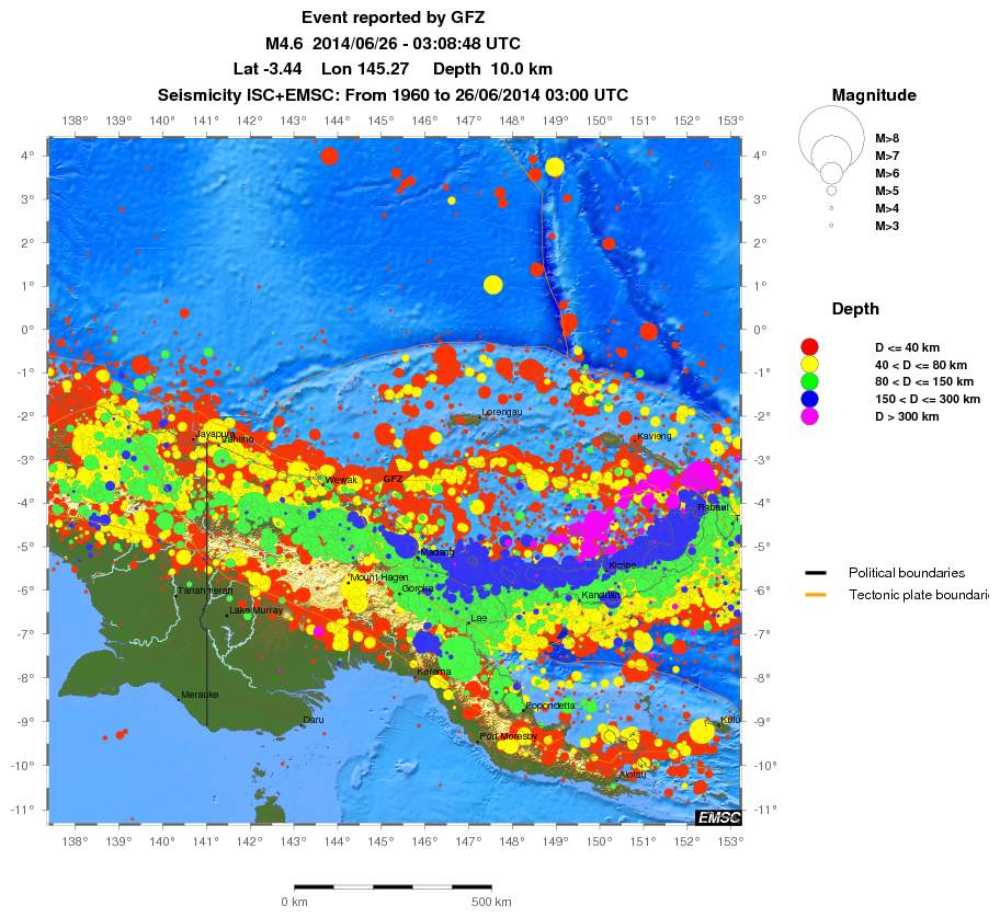 wide historical seismicity