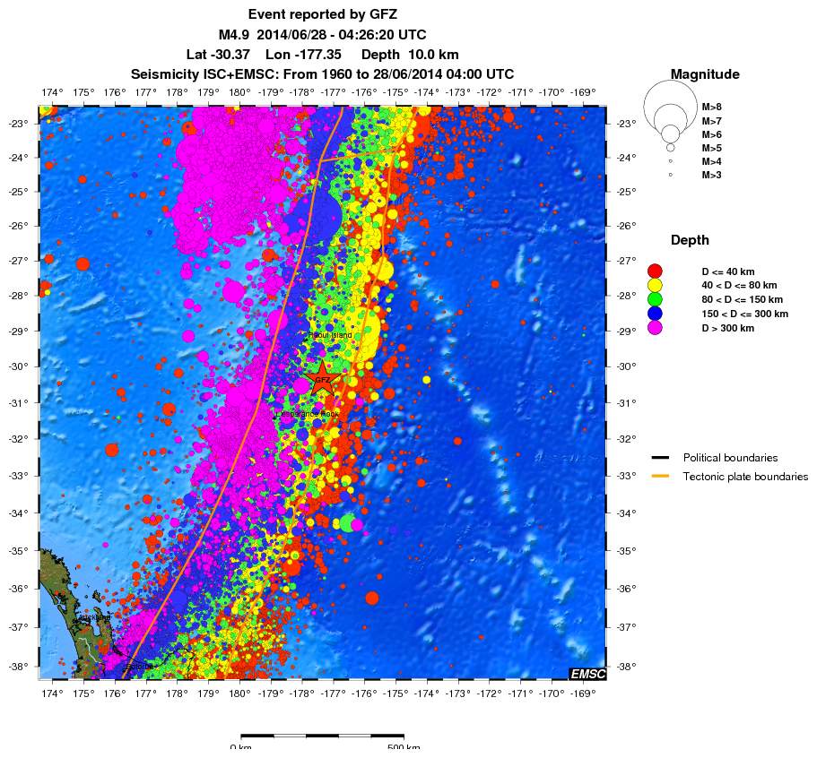 wide historical seismicity