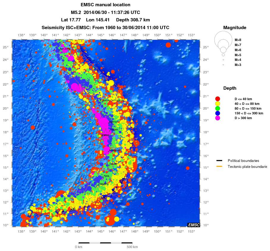 wide historical seismicity
