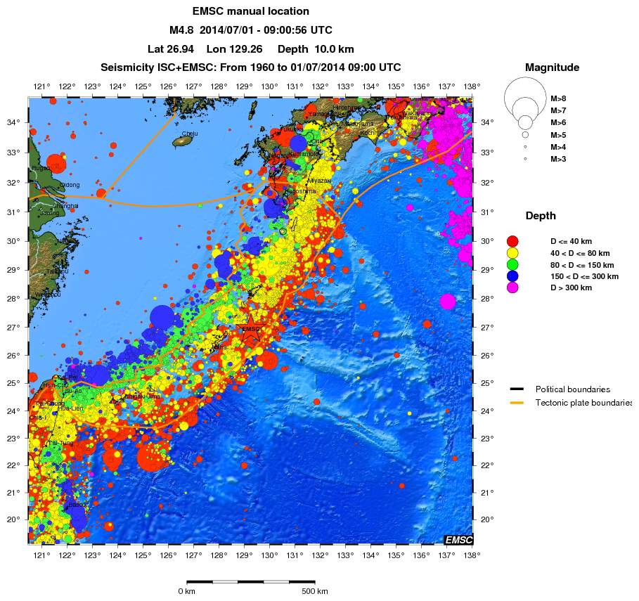 wide historical seismicity