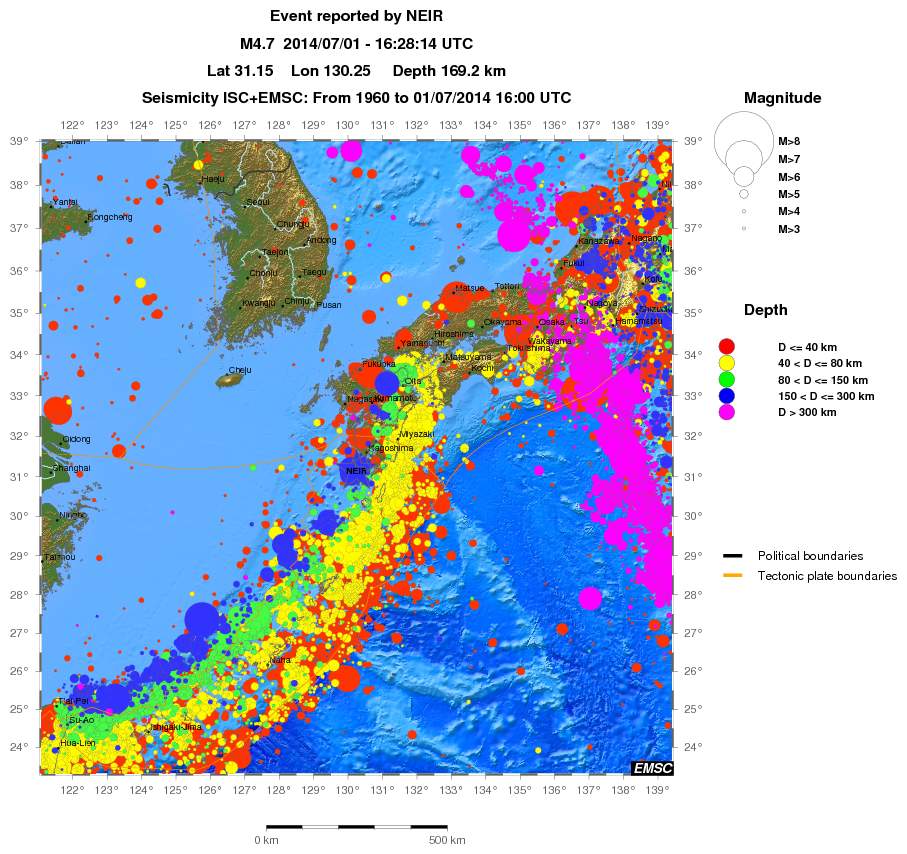 wide historical seismicity